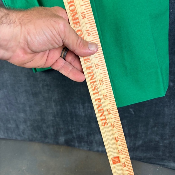 Boden Green Pants with Pink Polka Dot Lining 4 petite - Picture 9 of 11